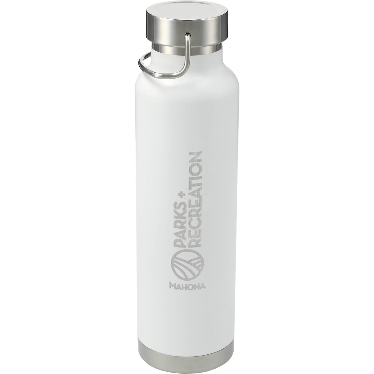 Thor Copper Insulated Water Bottle, 22 oz - White - Front