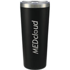 Thor Copper Vacuum Tumbler with Slide Lid, 22 oz Laser Engraving - Black - Front 2