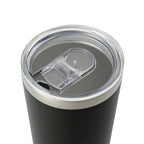 Thor Copper Vacuum Tumbler with Slide Lid, 22 oz Laser Engraving - Black - Left Angle