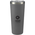 Thor Copper Vacuum Tumbler with Slide Lid, 22 oz Laser Engraving - Gray - Front 2