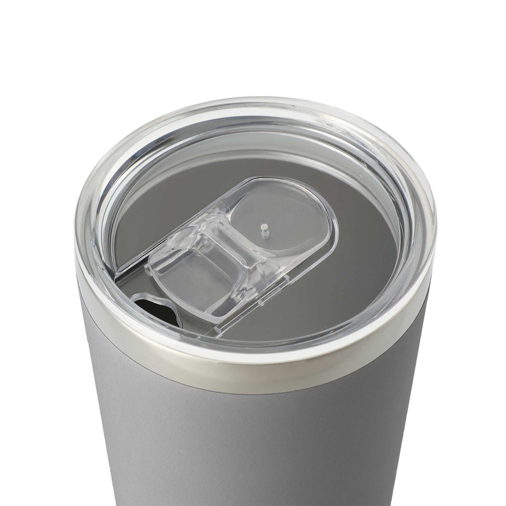 Thor Copper Vacuum Tumbler with Slide Lid, 22 oz Laser Engraving - Gray - Left Angle