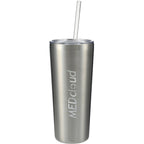 Thor Copper Vacuum Tumbler with Slide Lid, 22 oz Laser Engraving - Silver - Front 2