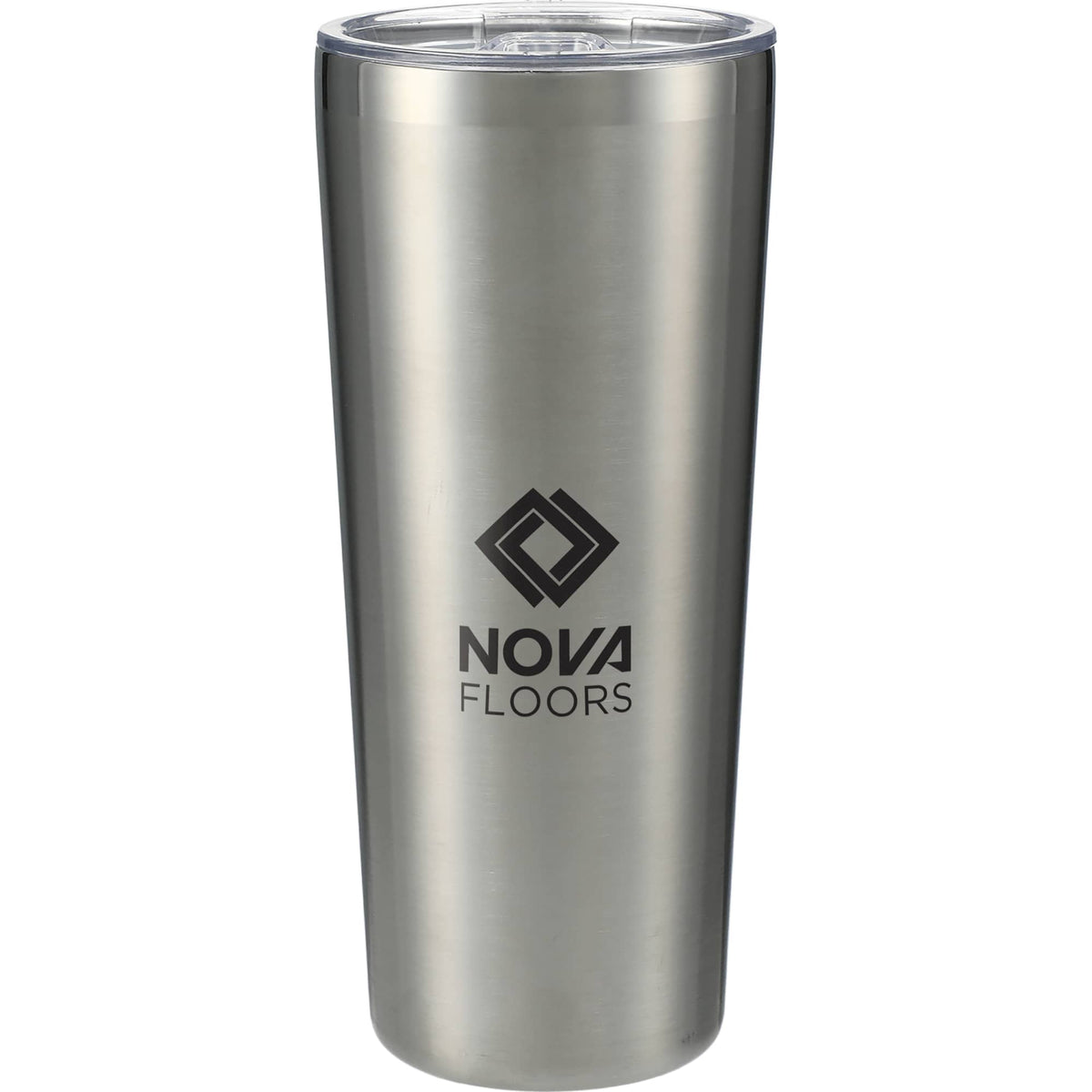 Thor Copper Vacuum Tumbler with Slide Lid, 22 oz Laser Engraving - Silver - Front