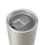 Thor Copper Vacuum Tumbler with Slide Lid, 22 oz Laser Engraving - Silver - Left Angle