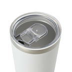 Thor Copper Vacuum Tumbler with Slide Lid, 22 oz Laser Engraving - White - Left Angle