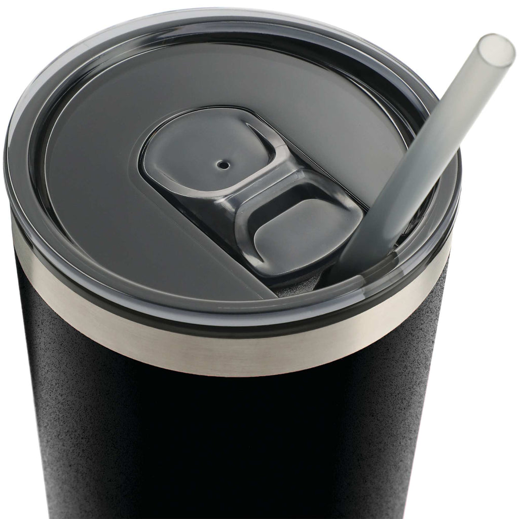 Thor Stainless Tumbler with Straw, 16 oz - Black - Photo 2