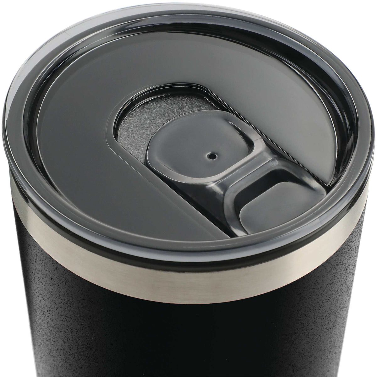 Thor Stainless Tumbler with Straw, 16 oz - Black - Photo