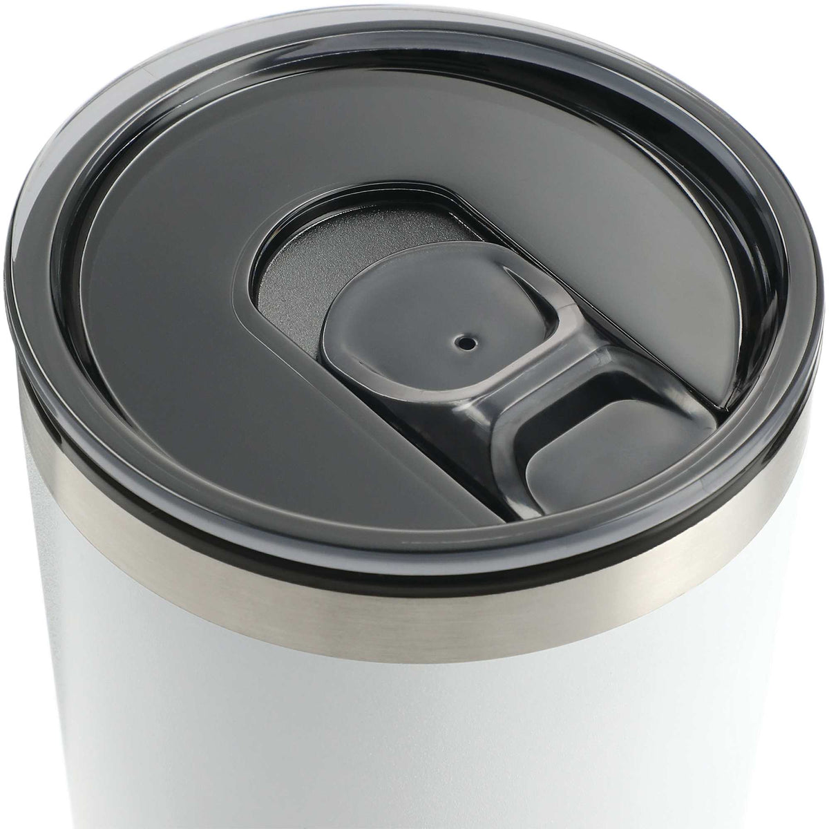 Thor Stainless Tumbler with Straw, 16 oz - White - Photo