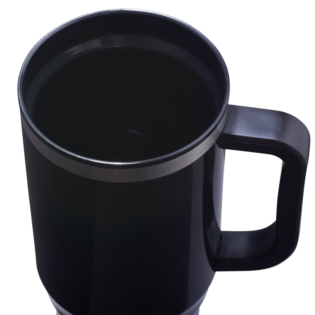 Thor Straw Tumbler with Handle, 40 oz - Black - Top 4