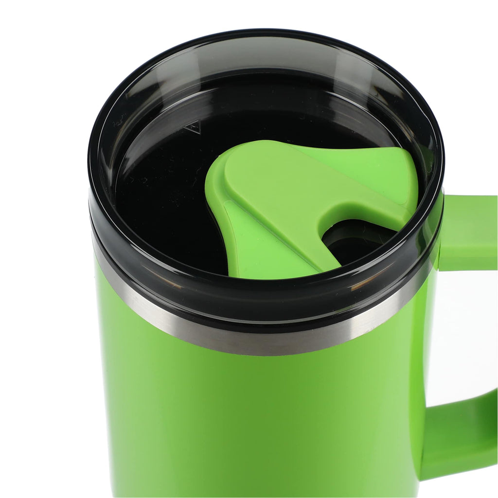 Thor Straw Tumbler with Handle, 40 oz Laser Engraving - Green - Top 4