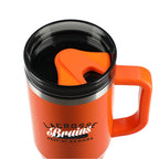 Thor Straw Tumbler with Handle, 40 oz Laser Engraving - Orange - Top 2