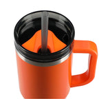 Thor Straw Tumbler with Handle, 40 oz - Orange - Top 4