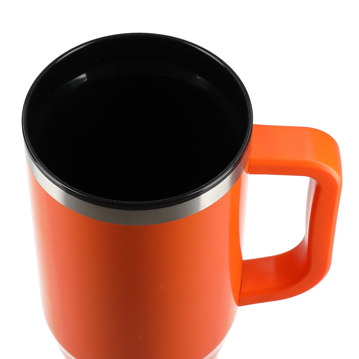 Thor Straw Tumbler with Handle, 40 oz - Orange - Top 8