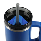 Thor Straw Tumbler with Handle, 40 oz - Royal - Top 2