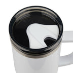 Thor Straw Tumbler with Handle, 40 oz - White - Top