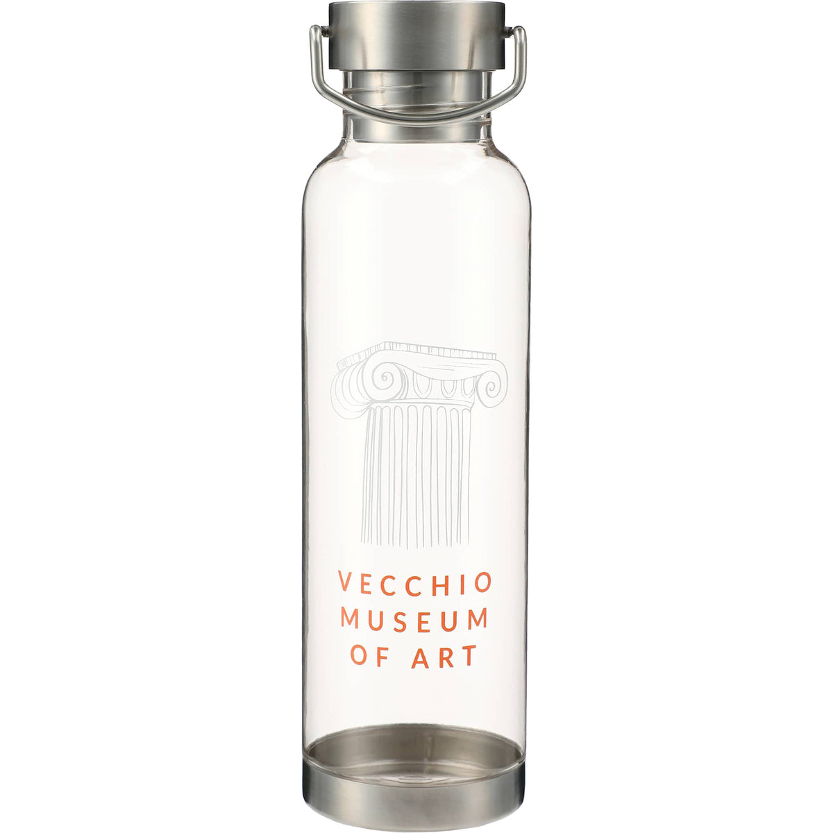 Thor Tritan Sport Bottle with Metal Carry Loop, 27 oz - Clear - Front