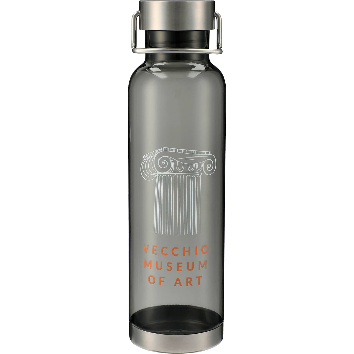 Thor Tritan Sport Bottle with Metal Carry Loop, 27 oz - Smoke - Front
