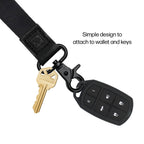 Thread Wallets Neck Lanyard with Leather Loop Transfer - Black - Photo 3