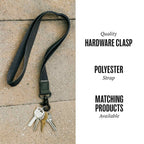 Thread Wallets Neck Lanyard with Leather Loop Transfer - Black - Photo 5