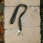Thread Wallets Neck Lanyard with Leather Loop Transfer - Black - Photo 6