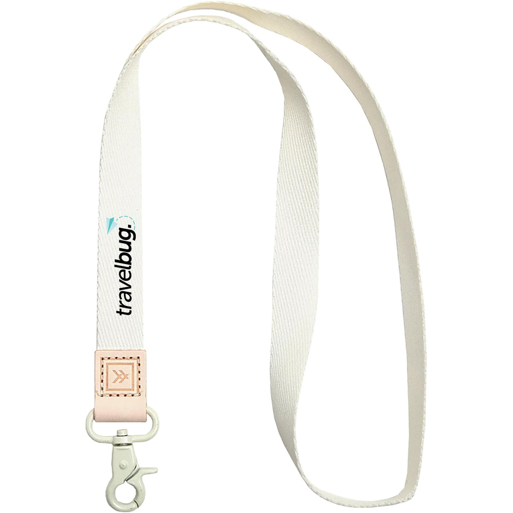 Thread Wallets Neck Lanyard with Leather Loop Transfer - Off white - Photo