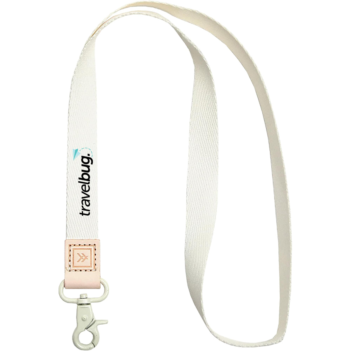 Thread Wallets Neck Lanyard with Leather Loop Transfer - Off white - Photo