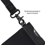 Thread Wallets Vertical Card Wallet in Leather Transfer - Black - Photo 5