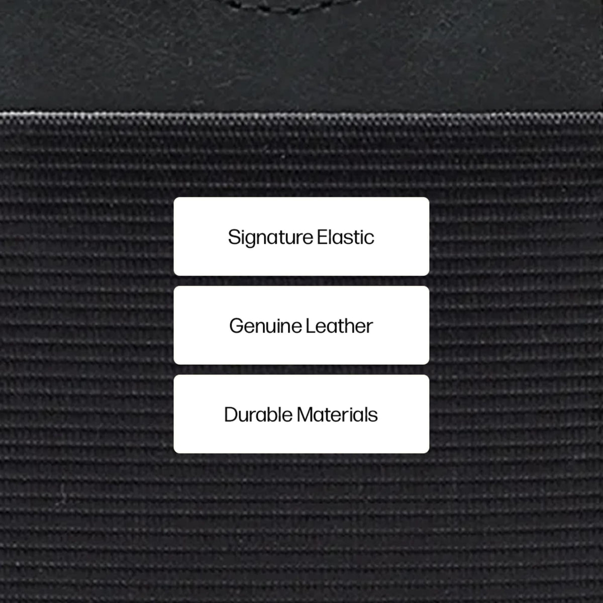 Thread Wallets Vertical Card Wallet in Leather Transfer - Black - Photo 7
