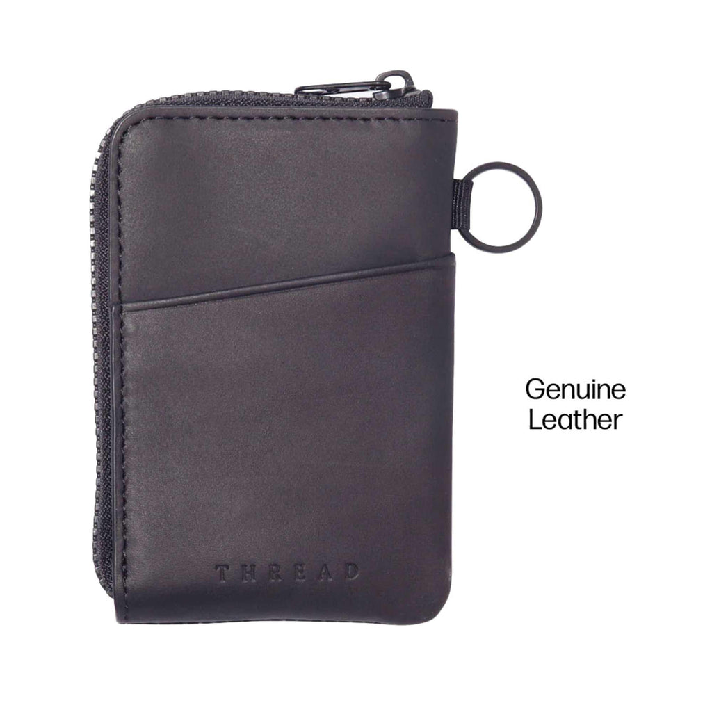 Thread Wallets Zip-Around Leather Wallet Transfer - Black - Photo 3