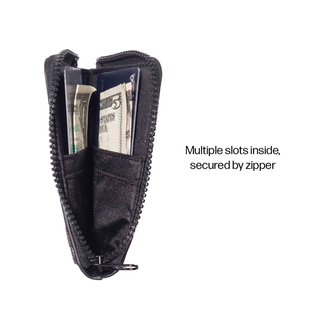 Thread Wallets Zip-Around Leather Wallet Transfer - Black - Photo 4