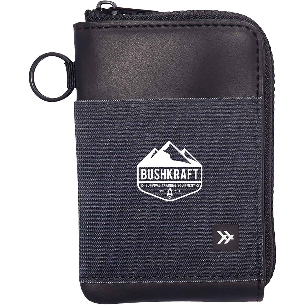 Thread Wallets Zip-Around Leather Wallet Transfer - Black - Photo
