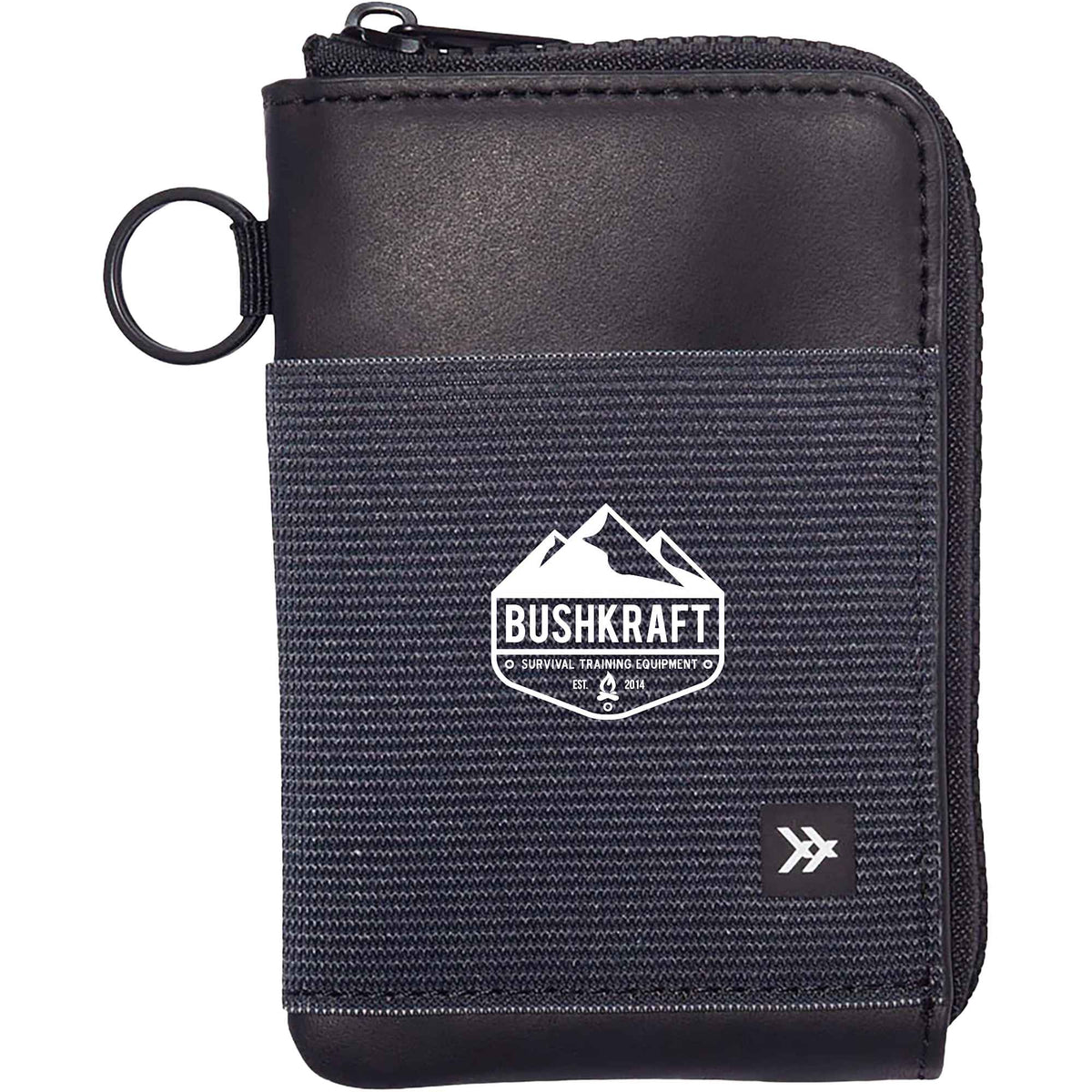 Thread Wallets Zip-Around Leather Wallet Transfer - Black - Photo