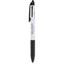 Three Color Ink Pen with Stylus in Recycled ABS - Black - Front