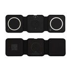 Three-Way Travel Charger - Black - Open