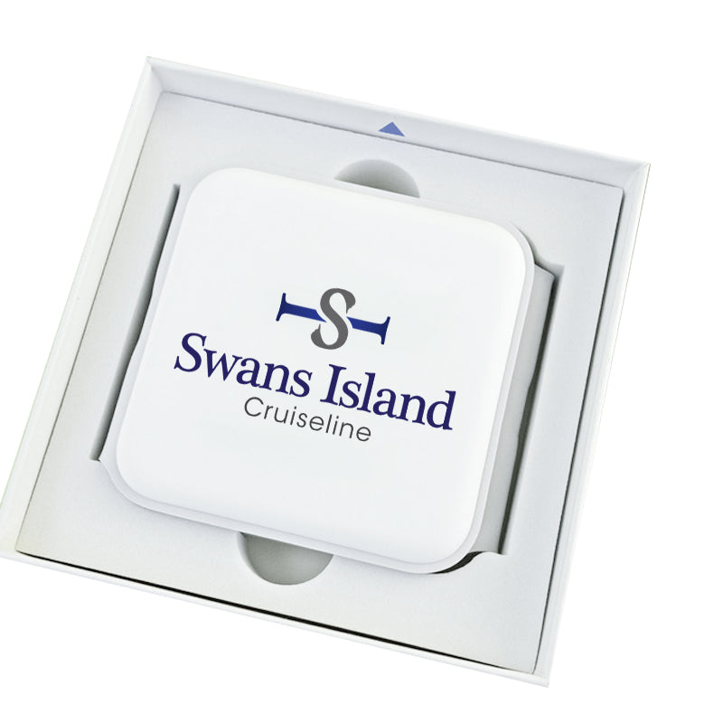Three-Way Travel Charger - White - Full Color