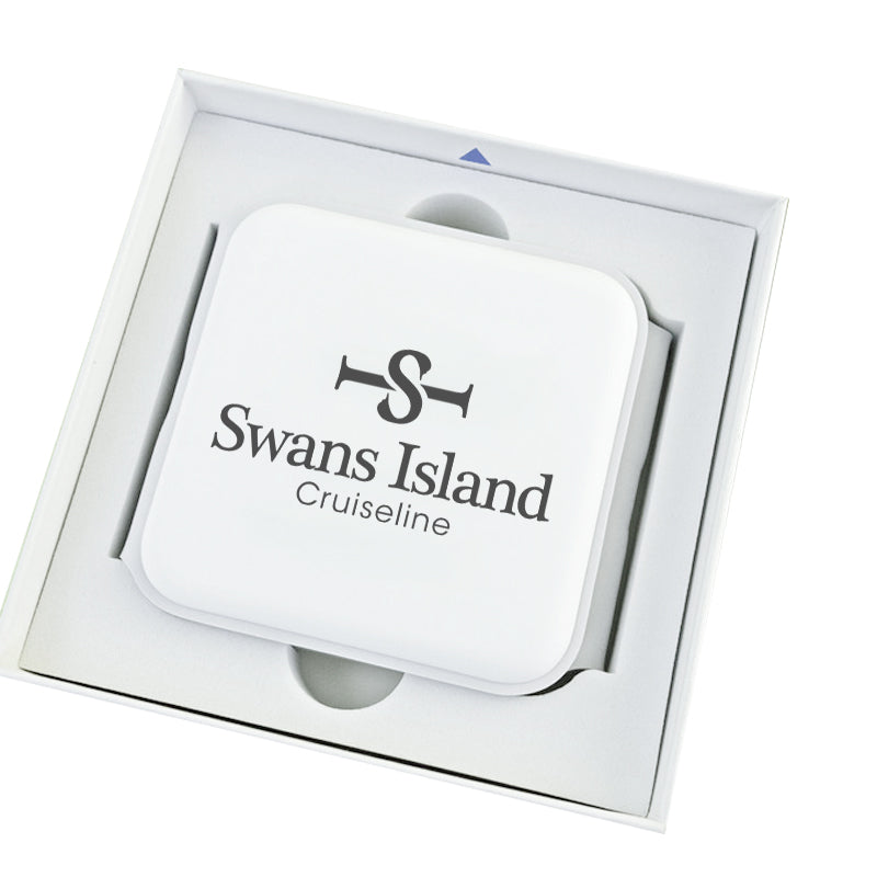 Three-Way Travel Charger - White - Pad Print