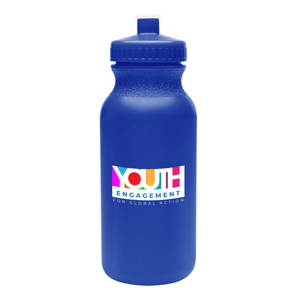 Thrive Bike Bottle in Full Color, 20 oz - Blue - Colorbrite