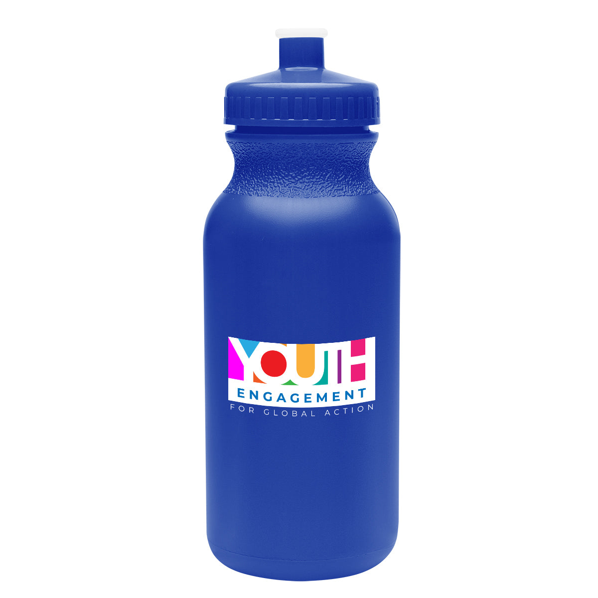 Thrive Bike Bottle in Full Color, 20 oz - Blue - Colorbrite