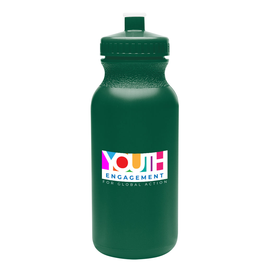 Thrive Bike Bottle in Full Color, 20 oz - Dark Green - Colorbrite