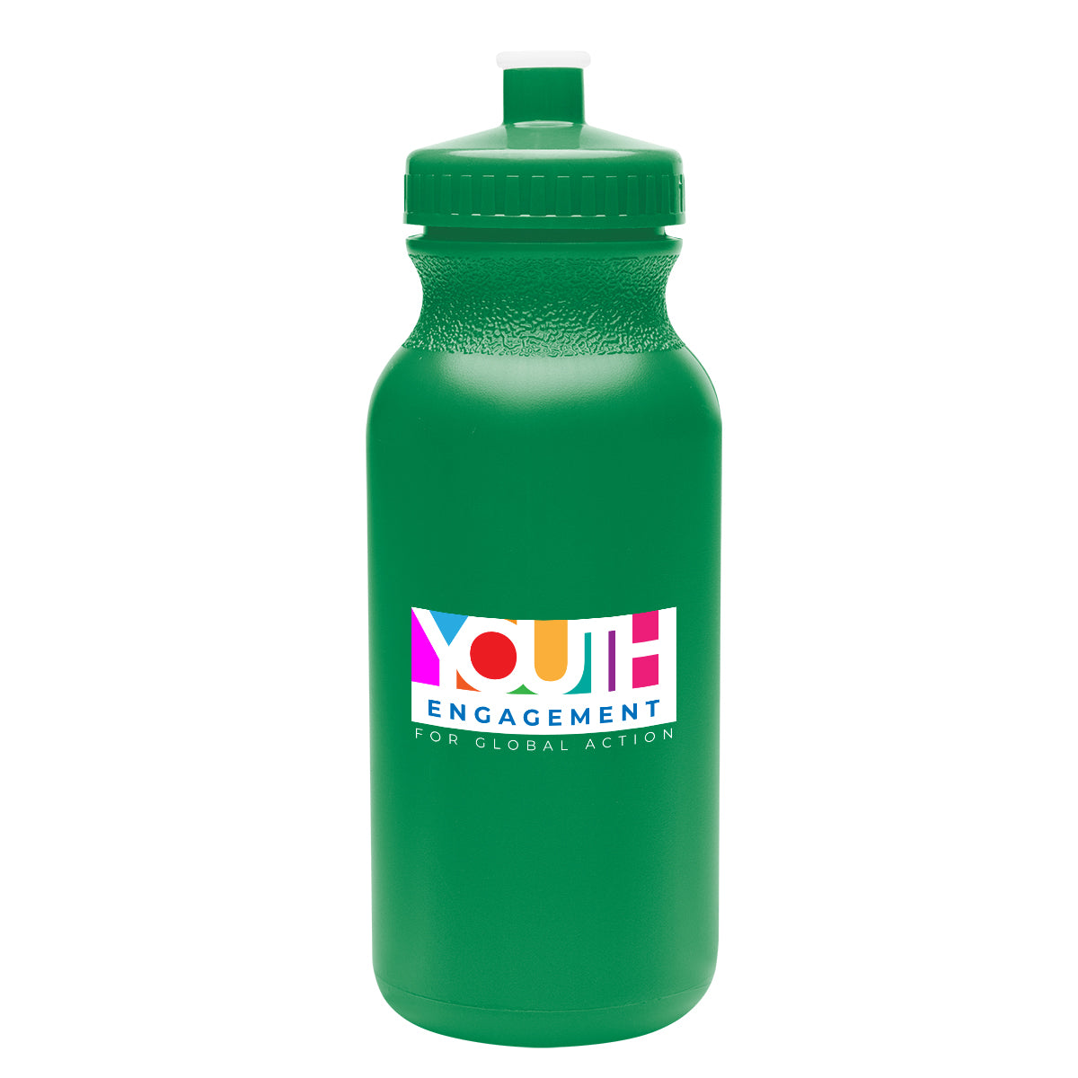 Thrive Bike Bottle in Full Color, 20 oz - Green - Colorbrite