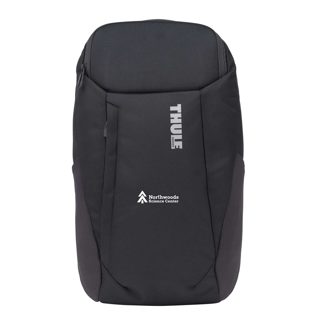 Thule Accent Recycled Laptop Backpack, 20L Embroidery - Black - Front