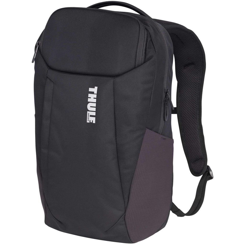 Thule Accent Recycled Laptop Backpack, 20L Embroidery - Black - Left Angle