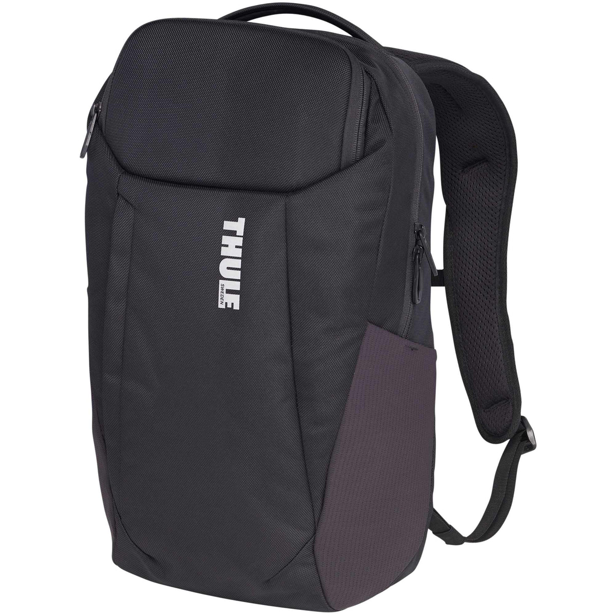 Thule Accent Recycled Laptop Backpack, 20L Embroidery - Black - Left Angle