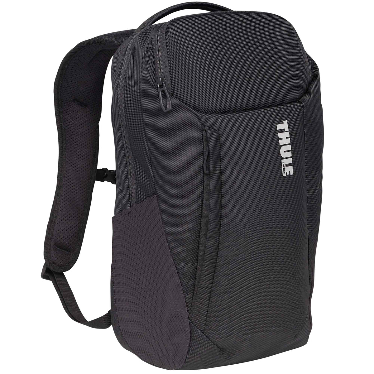 Thule Accent Recycled Laptop Backpack, 20L Embroidery - Black - Right Angle