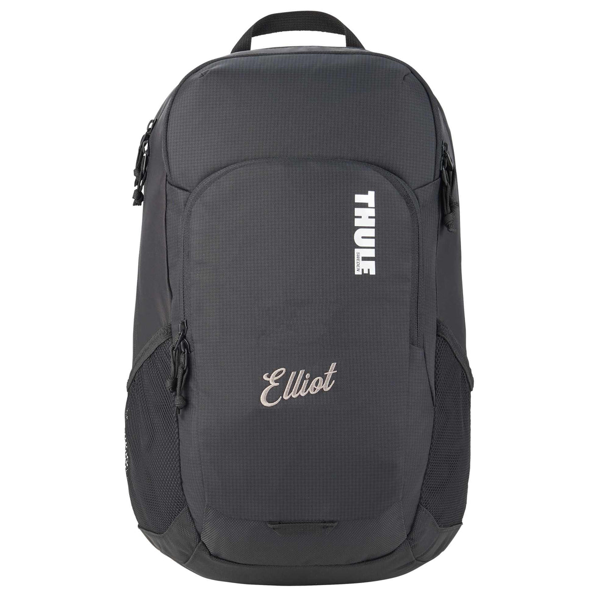 Thule Achiever Laptop Backpack, 16 Inch Embroidery - Black - Front 2