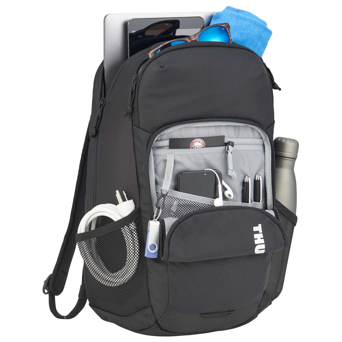 Thule Achiever Laptop Backpack, 16 Inch Embroidery - Black - Photo 2