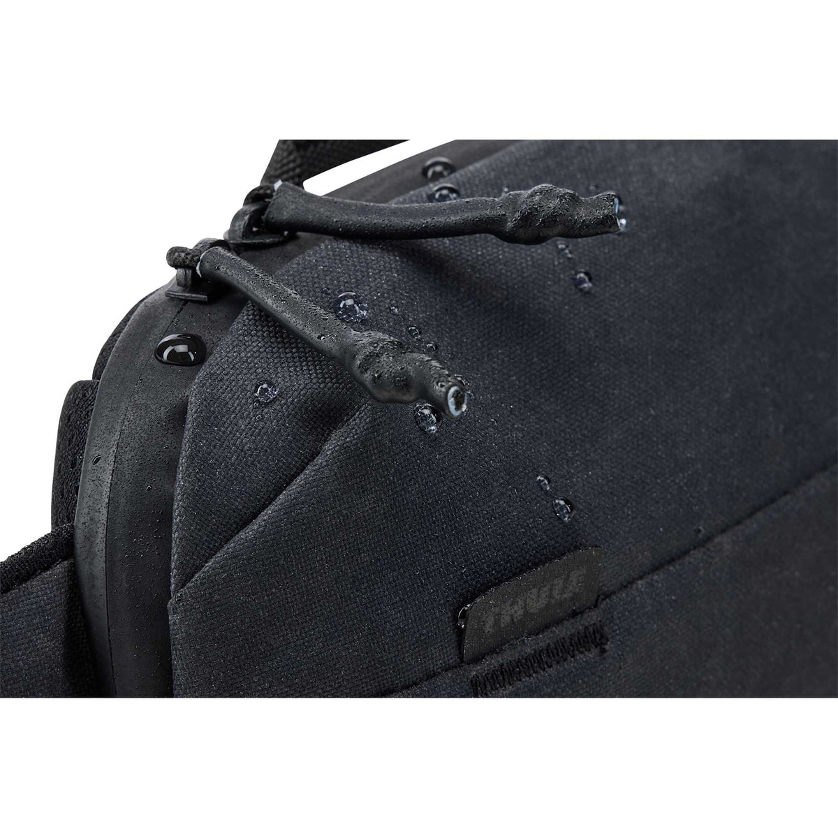 Thule Aion Sling Bag in Recycled Fabric Transfer - Black - Front Detail 2