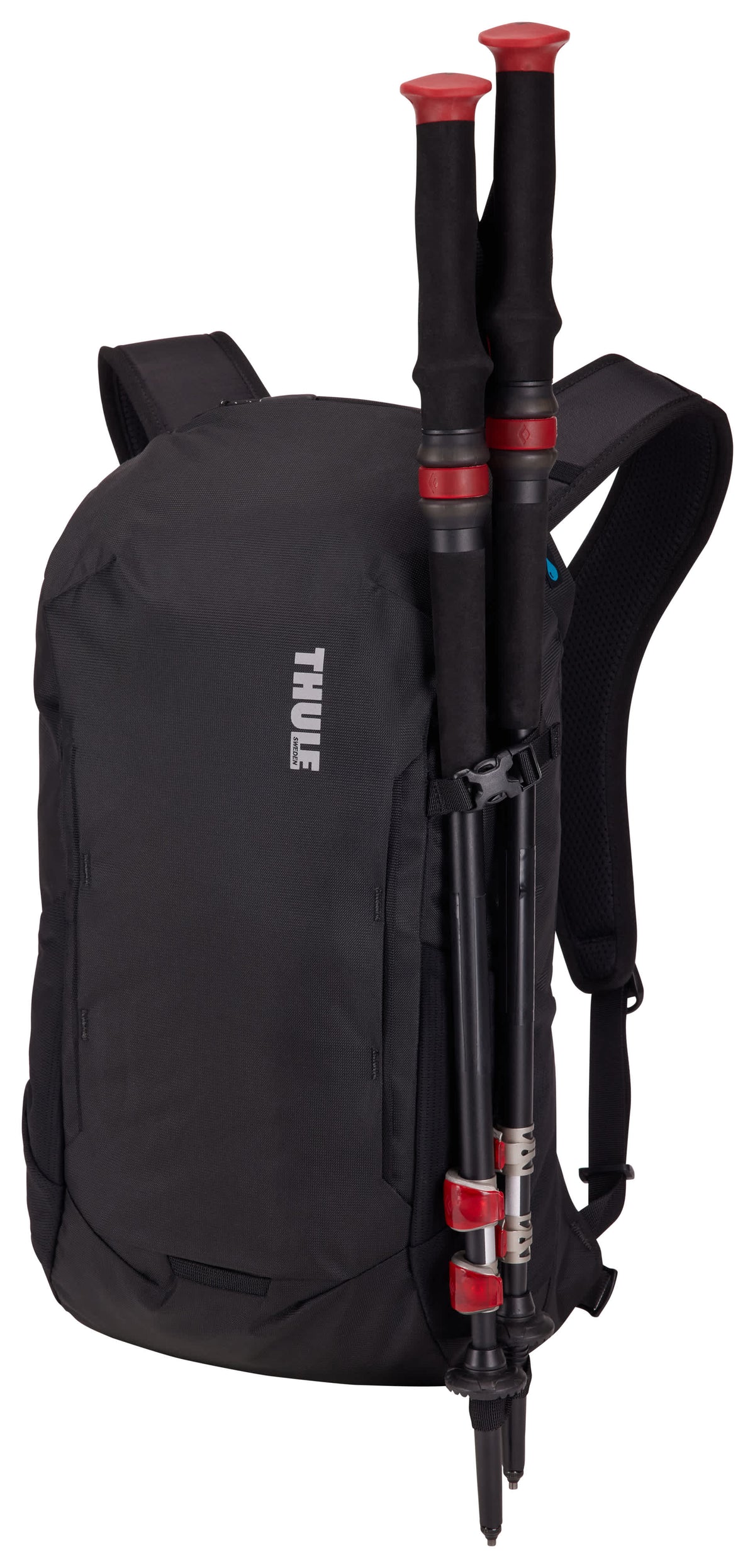 Thule All Trail Recycled Daypack with Rain Cover, 18L Embroidery - Black - Left Angle