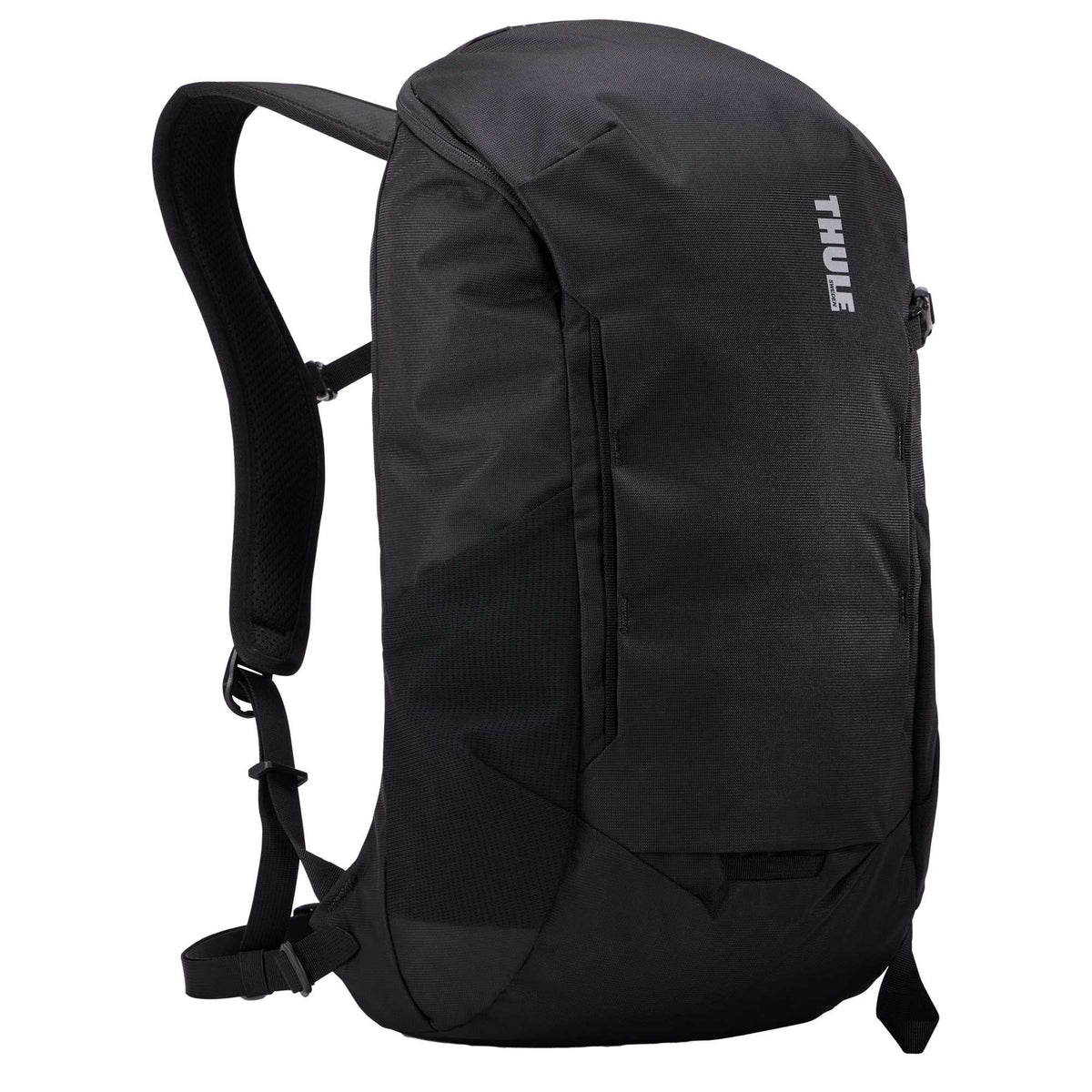 Thule All Trail Recycled Daypack with Rain Cover, 18L Embroidery - Black - Right Angle 2