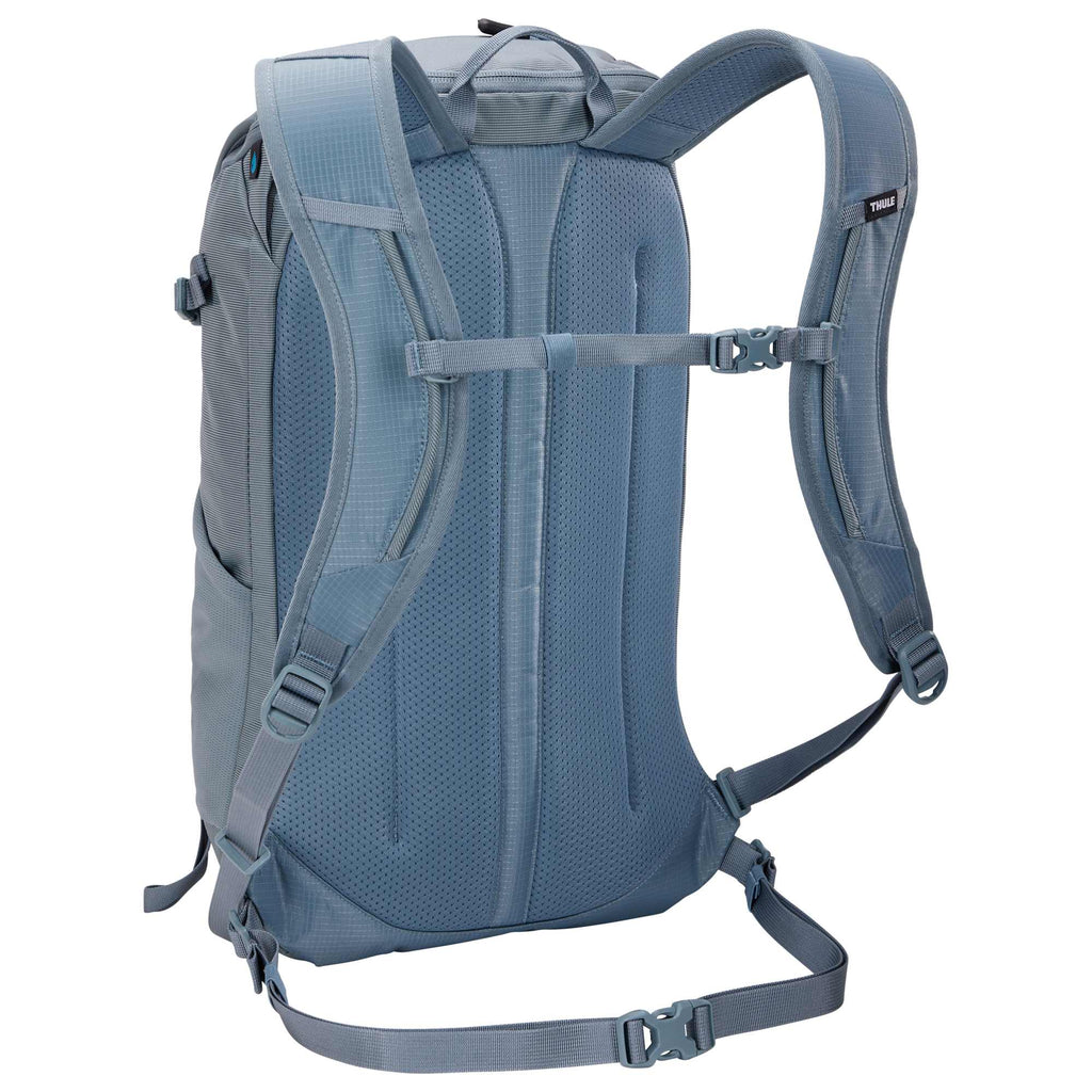 Thule All Trail Recycled Daypack with Rain Cover, 18L Embroidery - Pond Grey - Back